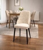 T3000 Casa Trpezarijska stolica casa 02/ crni nogari bež - Image 2