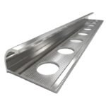 Ivična Alu lajsna za keramičke pločice 12mm 2.7 m Srebro Inox