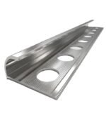 Ivična Alu lajsna za keramičke pločice 12mm 2.7 m Srebro Inox