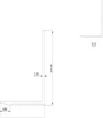 Ivična Alu lajsna 30x30mm za spoljašnje uglove 2.7 mat srebro - Image 2