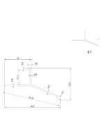 Okapna Alu lajsna 12mm 2.7m Srebro - Image 2