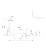 Stepenišna lajsna sa gumom 33mm 2,7m srebro - Image 2