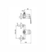 Baterija za tuš kabinu MINOTTI STANDARD - Image 2