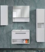 Ormarić LINEART NOVA 800 white sa lavaboom - Image 3