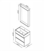 Ogledalo LINEART PLAZA 600 navarro - Image 3