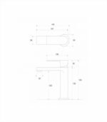 Baterija za lavabo COPEN NOOK  mat crna - Image 2