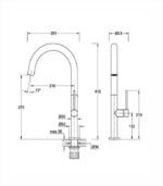 Baterija za sudoperu COPEN SALT rose gold - Image 2