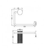 Držač papira COPEN DIAMOND hrom - Image 2