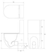 Monoblok PERLA rimless sa duroplast soft close wc daskom vario - Image 2