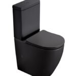 Monoblok PERLA rimless sa duroplast soft close wc daskom vario Crni