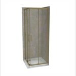 Tuš kabina COPEN ATLAS PRO 900x900x1950 bruseno zlato. staklo 6mm providno