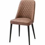 T3001 Infinity Trpezarijska stolica casa 07/ crni nogari braon