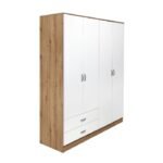 LEO 4K Ormar artisan bijeli 160x52x197cm