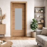 Sobna vrata  UN Hrast L 90x206cm Staklo / štelujući štok 15-18cm