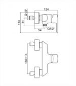Baterija za tuš kabinu MINOTTI PRIMA - Image 2