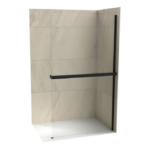 Walk-in COPEN MONTE SUPER.90x200,crni,8mm C-02-WIS90MB
