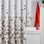Kupatilska zavjesa MZ010 Minotti 200x180 braon mozaik
